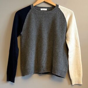 MAJESTIC FILATURES | Cashmere Wool Sweater Color block - sz S